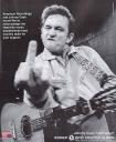 Johnny Cash gives the finger