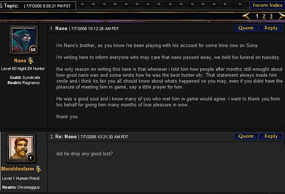 World of Warcraft forum