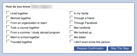 We dated on Facebook