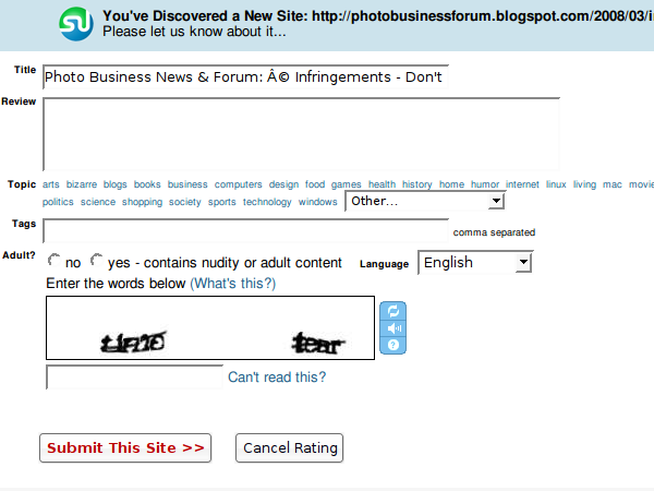 Illegible caption on StumbleUpon