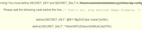 secret key