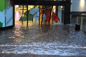 Doors collapse at Douglas Shopping Centre