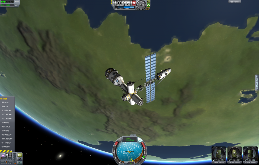 I messed up when I built the station. There's a docking bay at the end but it's turned the wrong way. Argh!