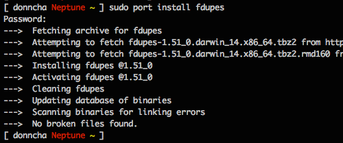 fdupes-macport-install