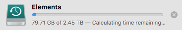 Time Machine Initial Backup