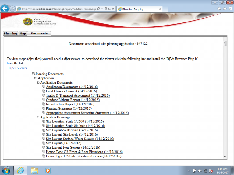 Howto: the Cork County Council Planning Enquiry System – Something Odd!